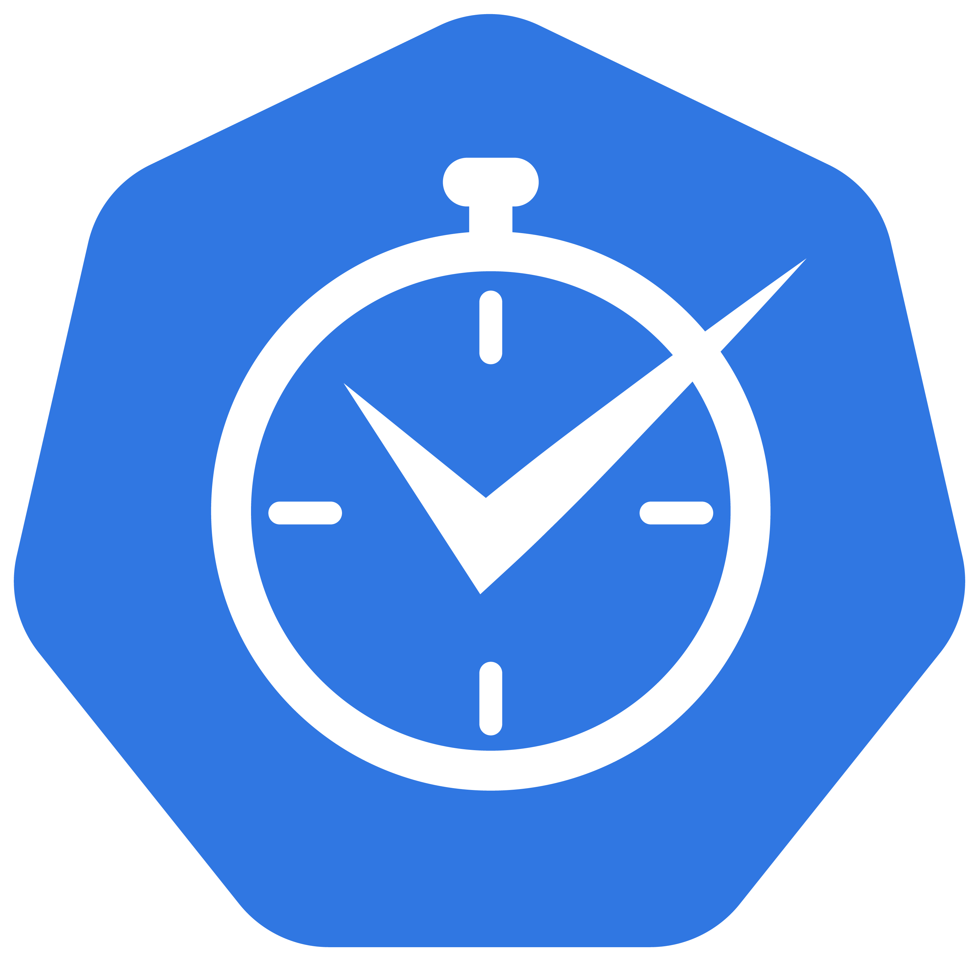 k8tz logo, the k8s logo but with a watch in the center instead of the ship wheel